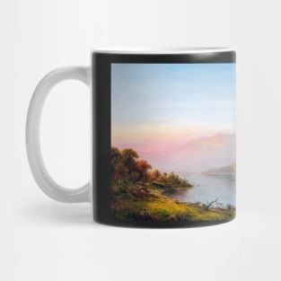 Mountain River Scene Autumn Mug